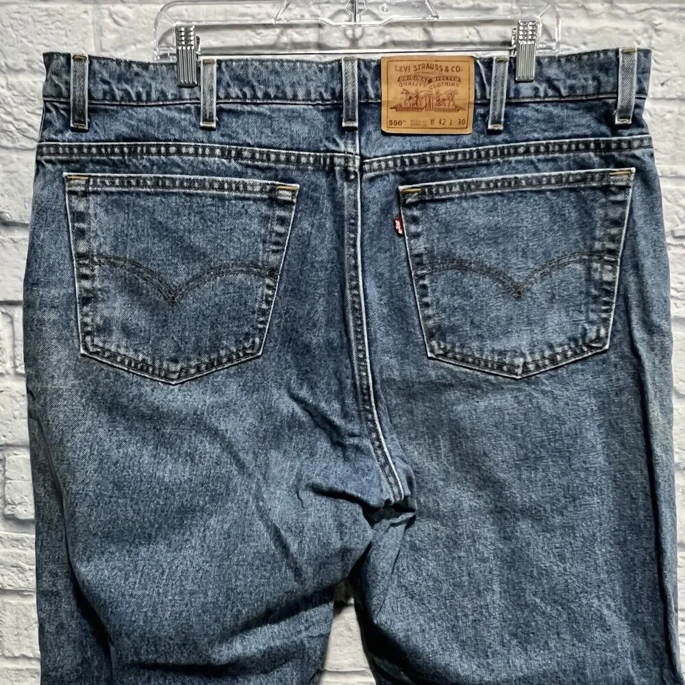 Vintage Levis 90’s Jeans Men Blue 550 Relaxed Fit Tapered Leg Denim Sz 40X30 USA